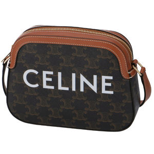 Celine Triomphe Shoulder Camera Brown Bag Small